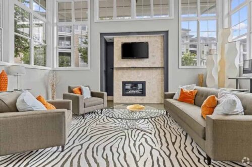 Living Area with 4 Sofa Chairs